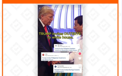 Image of former US President Donald Trump and former Philippine President Rodrigo Duterte, falsely claimed to be related to Trump’s 2025 inauguration invitation.